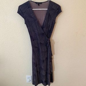 BCBG Geometric Wrap Dress